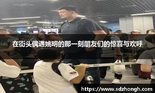 在街头偶遇姚明的那一刻朋友们的惊喜与欢呼
